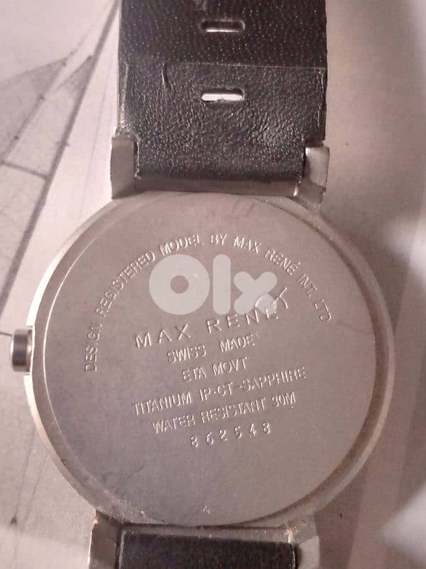 Titanium Max Rene Swiss watch vintage very rare eta Swiss movement 1