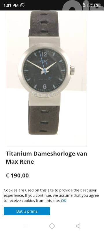Titanium Max Rene Swiss watch vintage very rare eta Swiss movement 3