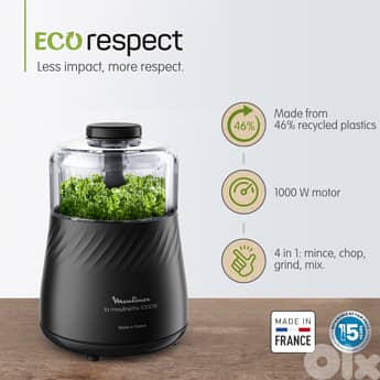 MOULINEX La Moulinette 1000W 4 in 1 food chopper/mincer/grinder/mixer 3