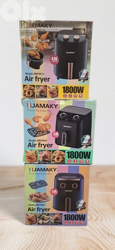Jamaky 3.5 ampere airfryer 0