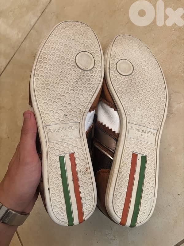 Pantofola d’Oro Italian Leather Sneakers - Size 46 (US 12) 6