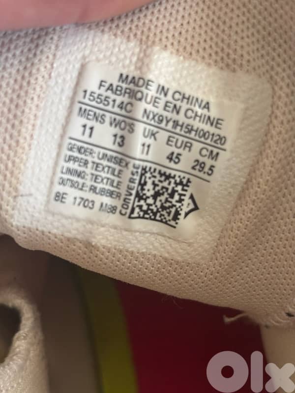 Converse CT Pro High Top-Vapor Pink-Nike Lunarlon Insole - Size 45 4