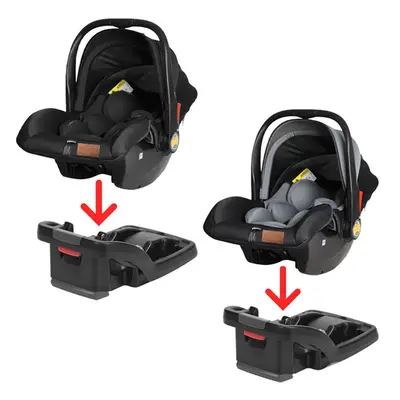Family Newborn Rocker & Car Seat with Base, Handle & Safety Belt- مقعد