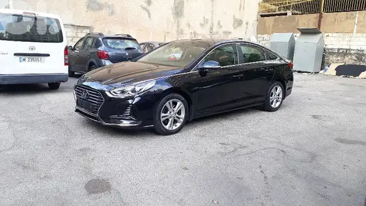 Like New Sonata-black leather-Basmeh-سعر مغر جدا