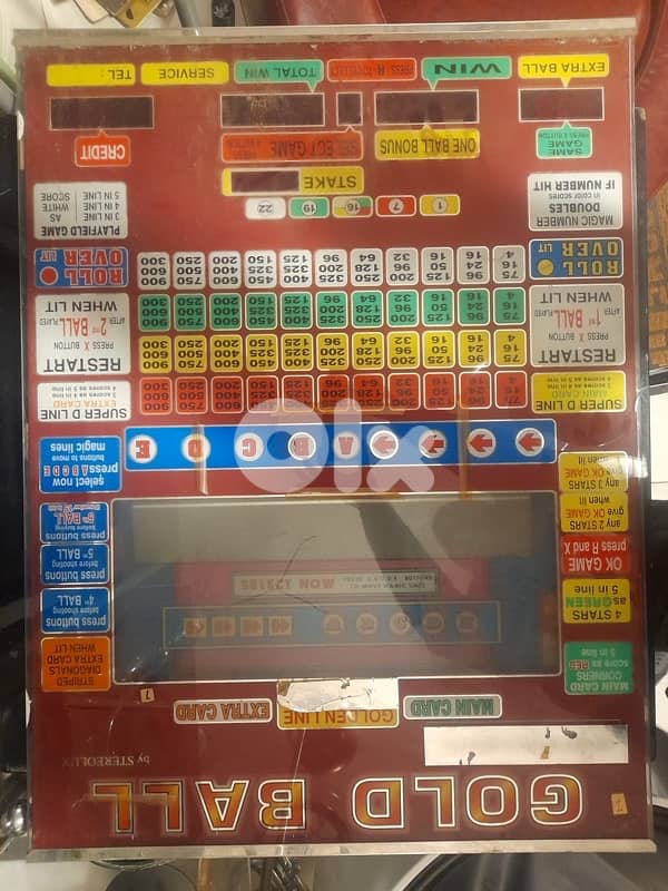 vintage 89s 90s poker machine glass for decoration 0