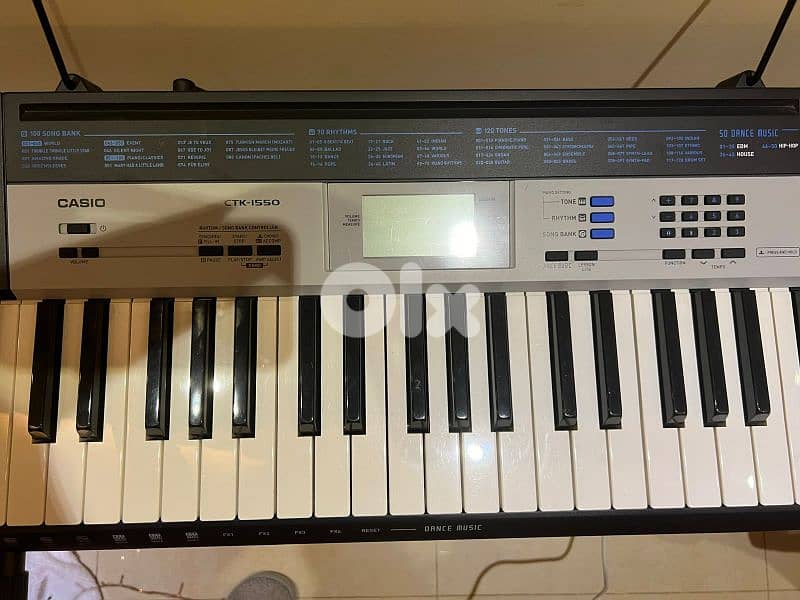 Orgue Piano Casio Keyboard CTK-1550 0