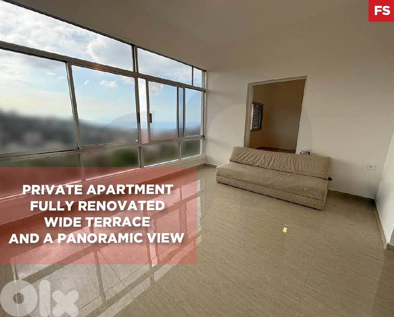 Fully Renovated, Panoramic View, terrace, ain el rihane REF#FS127769 0