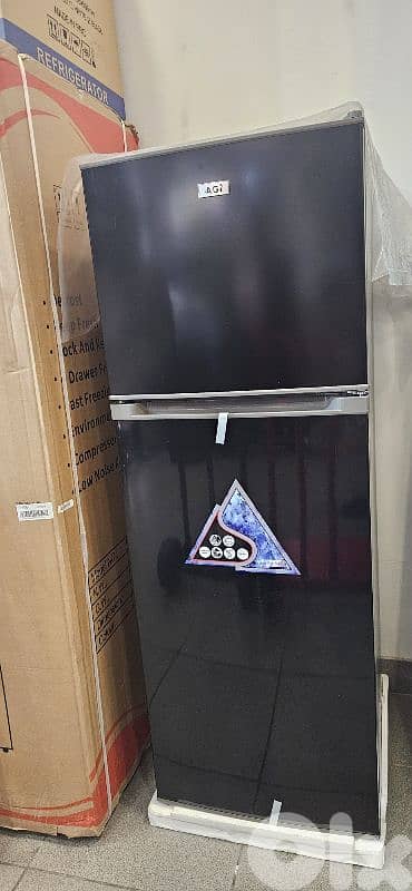refrigerator AGI 130x45cm black براد 1