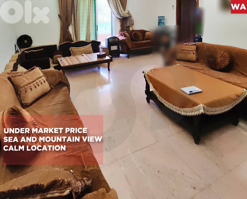 Calm location/sea and mountain view/Khaldeh/خلدة  ! REF#WA132819 ! 0