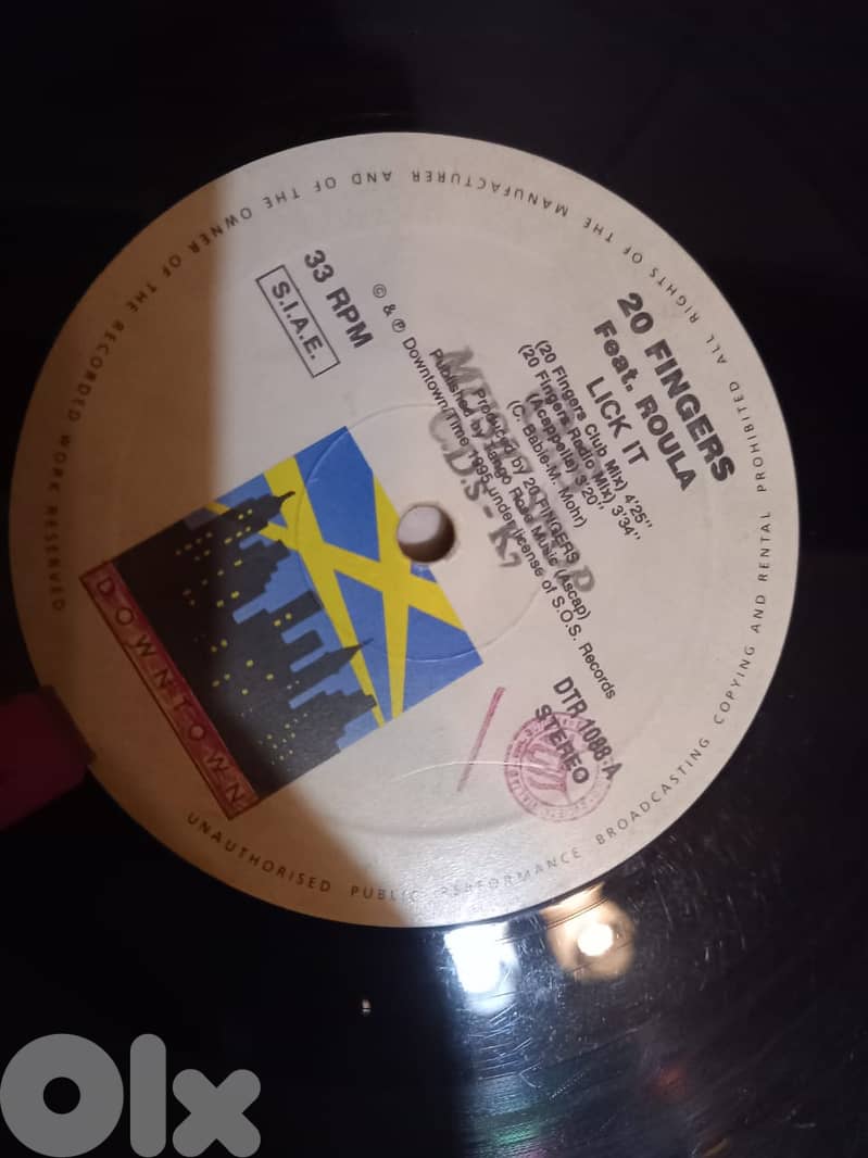 20 Fingers Featuring Roula – Lick It Vinyl, 12", 33 ⅓ RPM, Stereo 0