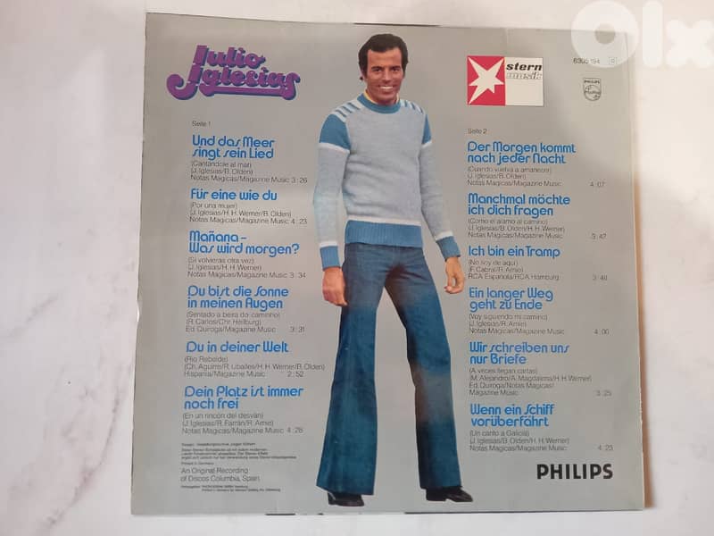 Julio Iglesias ‎Und Das Meer Singt Sein Lied Vinyl, LP, Album 1