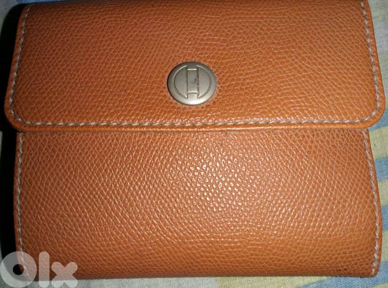 Durand pebbled leather wallet 0