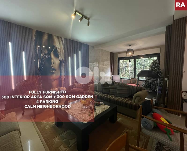 calm area, 4 parking, prime location, garden, Ajaltoun/REF#RA132842 0