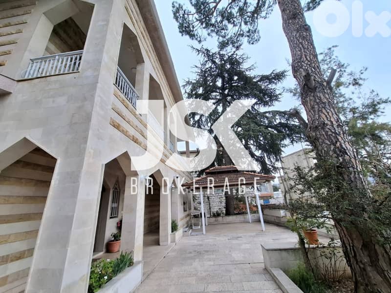 L20443 - Private Furnished Villa With Terrace For Rent in Ajaltoun 0