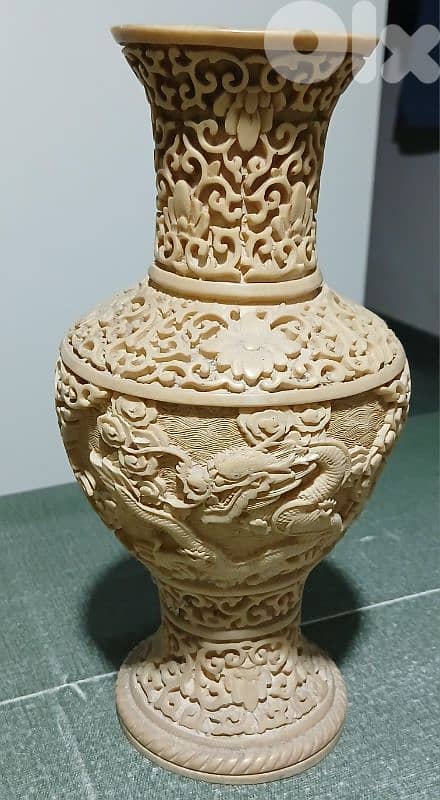 hand carved vase 0