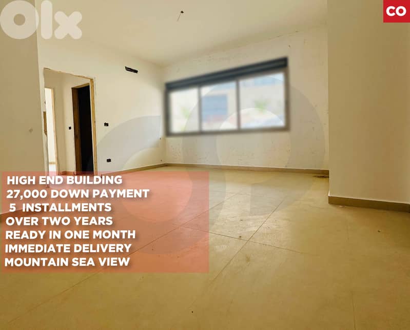 2 balconies/elevator/parking underground/Halat/حالات ! REF#CO132522 ! 0