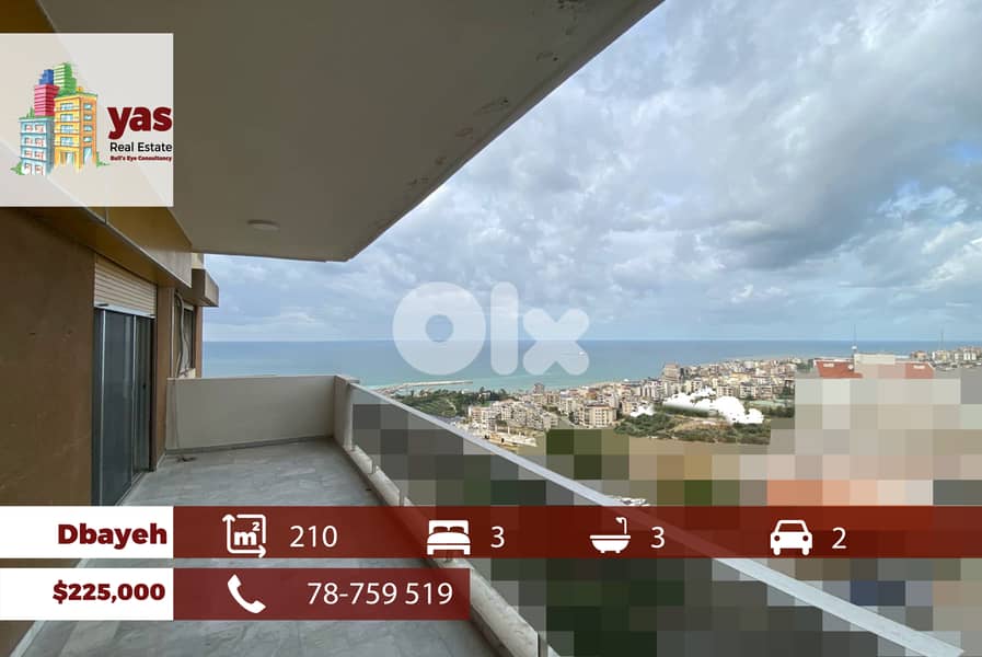 Dbayeh 210m2 | Well Maintained | Astonishing View | Catch | PAN 0