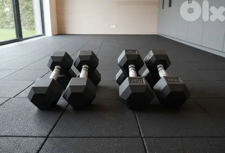 dumbbells  7.5kg and 9kg sets, never used