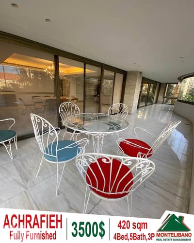 420 sqm Apartment For Rent in Achrafieh أشرفية with City View