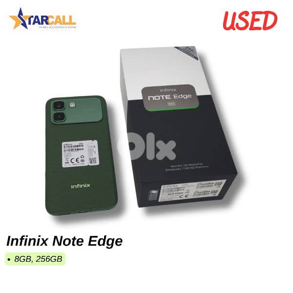 infinix note edge used 0