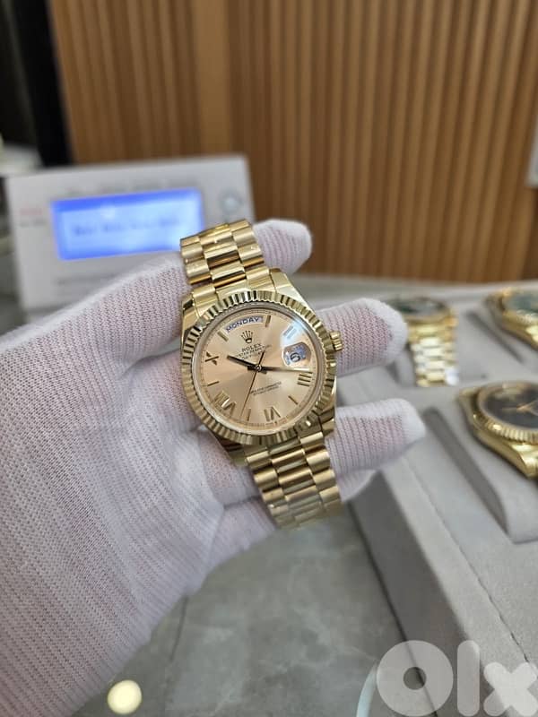 Rolex daydate gold premium replica 0