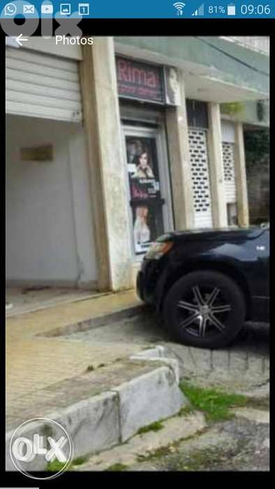 محل 60 متر يصلح لصيدلية او كافة الاستخدامات بحرصاف طريق العام