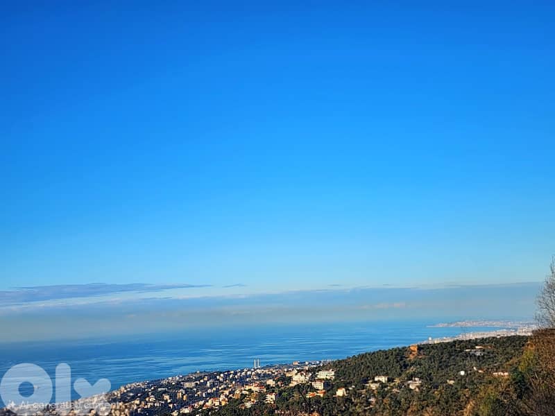 1100 SQM Land in Broumana, Metn Overlooking the Mountains & the Ocean 0