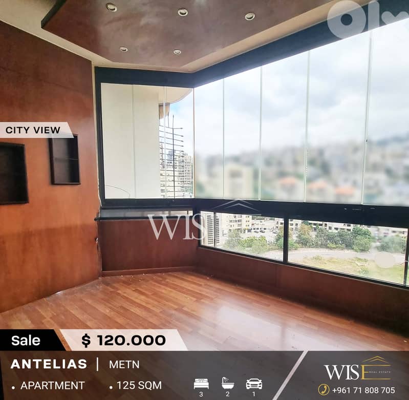 125 SQM Apartment for SALE in Antelias - Mezher! 0