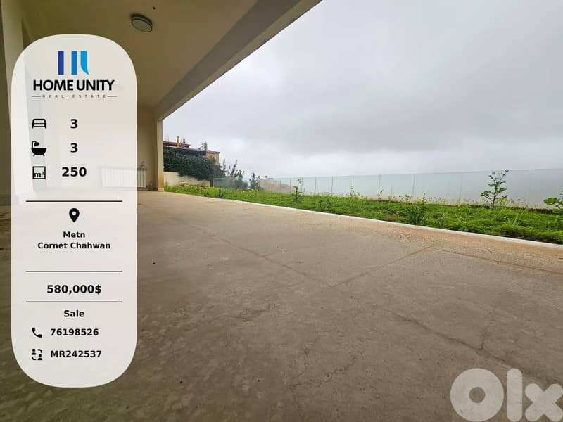 apartment for sale in Cornet Chahwan, Metn 0