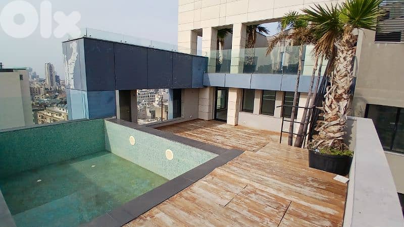 Luxurious Penthouse for Sale in Achrafieh, Pool, Terrace, open view. 0