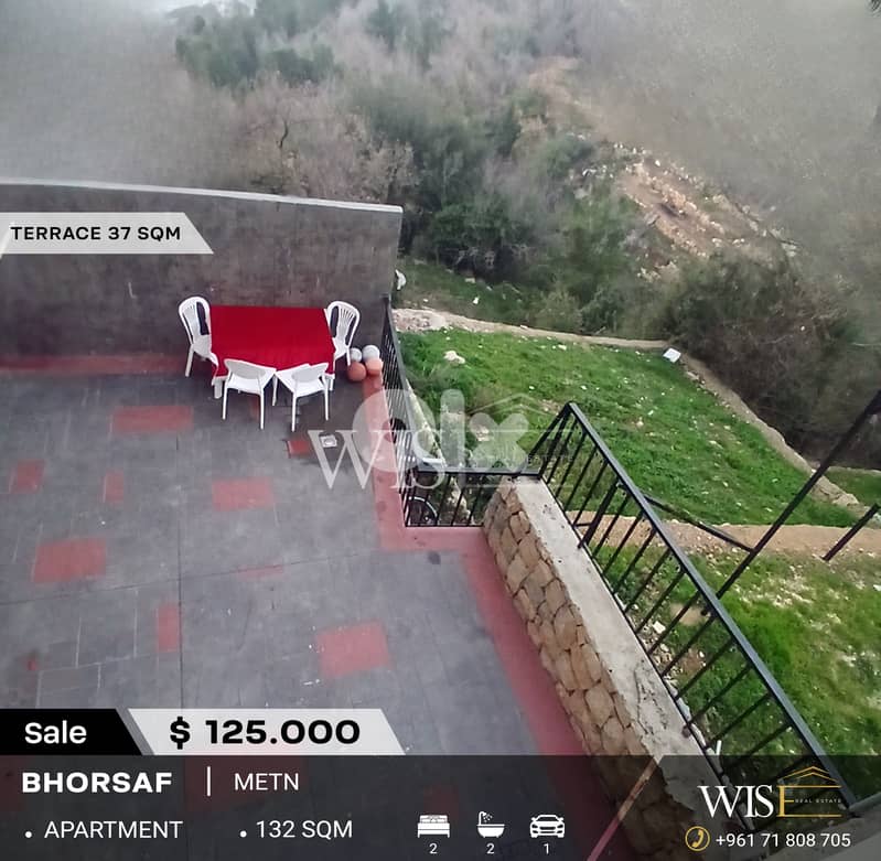 132 SQM Apartment with Terrace for SALE in Bhorsaf! 0