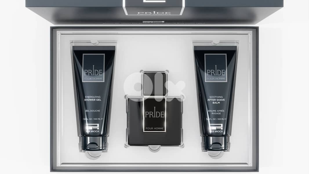 Rue Broca Pride Homme Gift Set (EDP 100 mL + Shower Gel 100 mL + After Shave 100 mL) (Men) 1