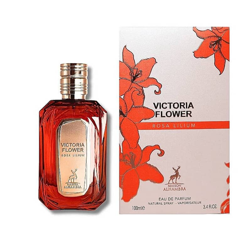 Maison Alhambra Victoria Flower Rosa Lilium Eau de Parfum – 100ml – For Women 0