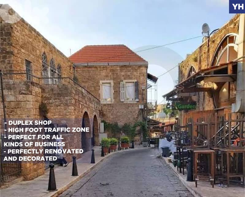 SHOP/perfectly renovated and decorated/Jbeil/جبيل ! REF#YH132931 ! 0