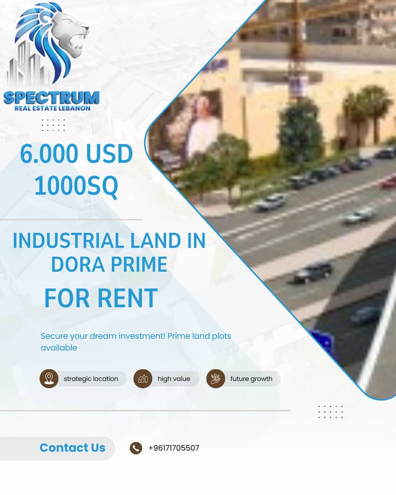 INDUSTRIAL LAND FOR RENT ON DORA HIGHWAY 1000Sq, (DORR-112) 0