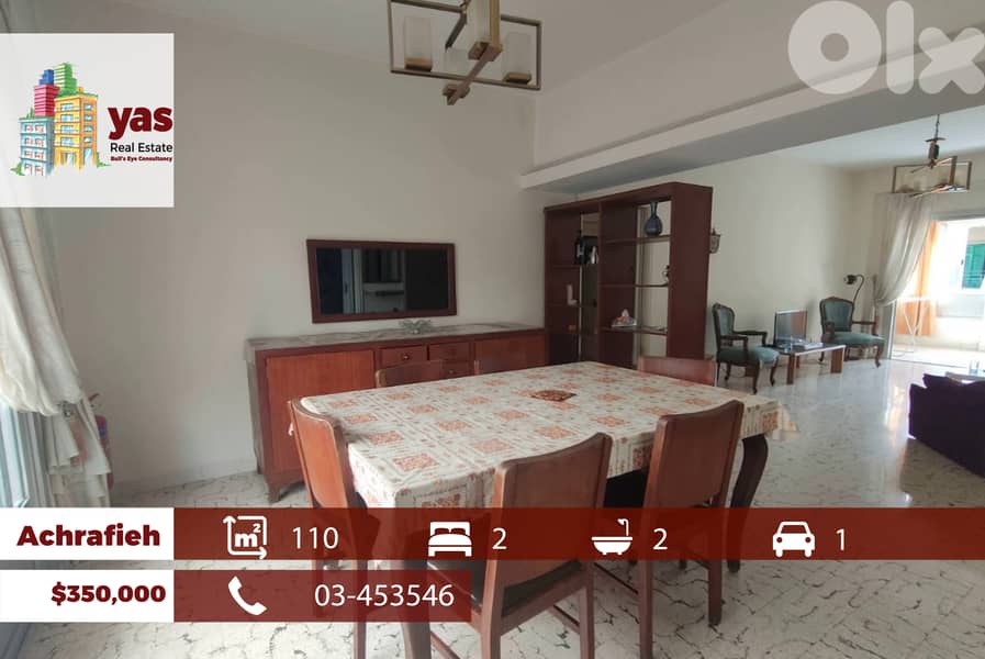Achrafieh/Rmeil 110m2 | Classy Area | Mint Condition | AA 0