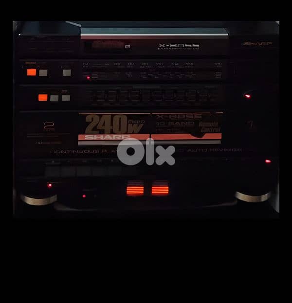 Vintage XBass BoomBox with original remote control  Since 1980 قديم 0