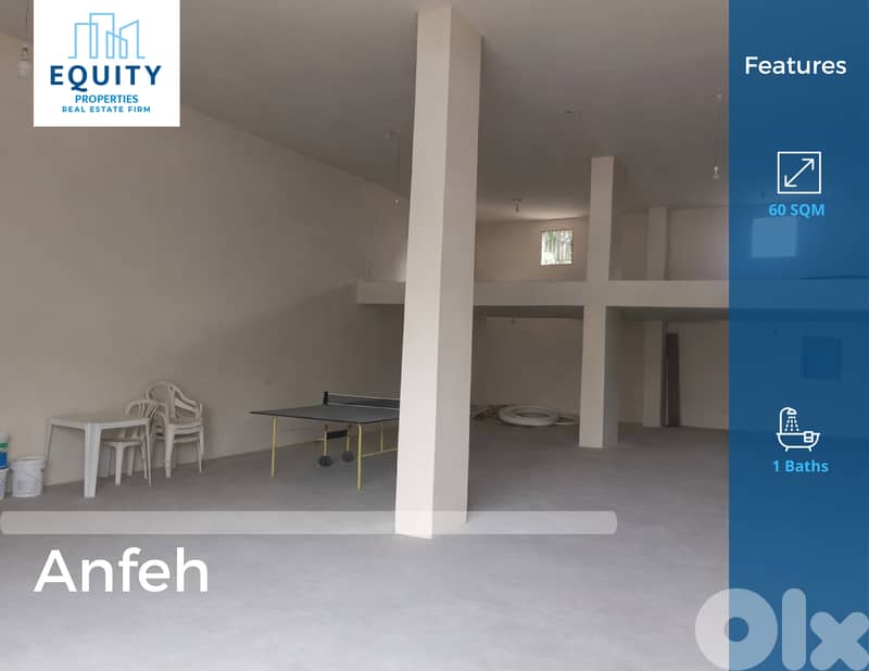 60 SQM Shop For Rent In Anfeh Great Location #CM160131 0