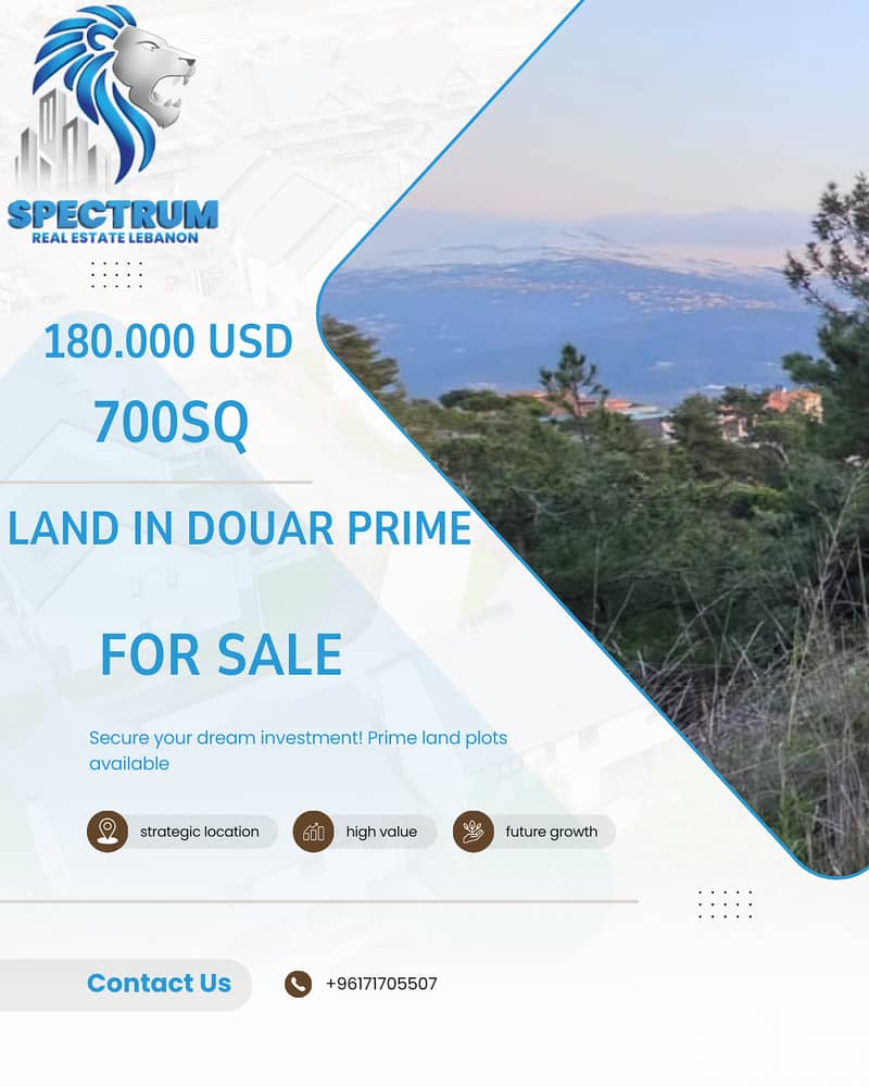 LAND FOR SALE IN DOUAR PRIME, ZONE 30/90, (DOU-108) 0