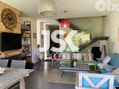L14111 - Furnished Triplex Chalet With Garden For Rent In Laqlouq
