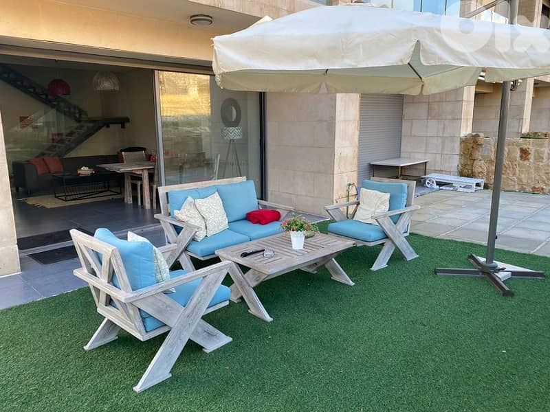 L14111 - Furnished Triplex Chalet With Garden For Rent In Laqlouq 1