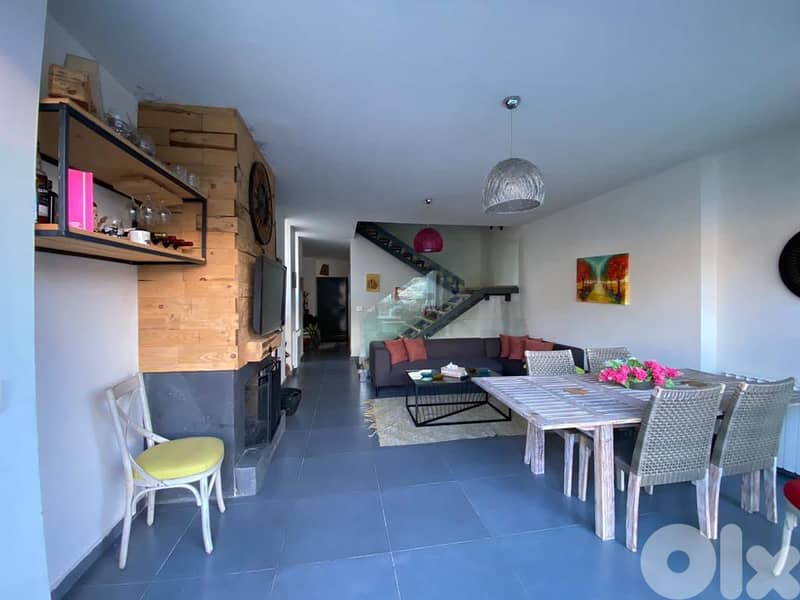 L14111 - Furnished Triplex Chalet With Garden For Rent In Laqlouq 3
