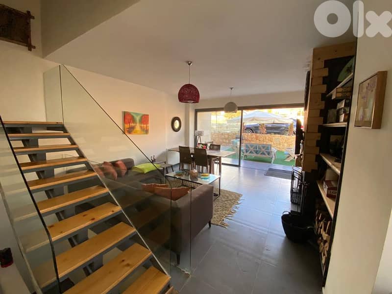 L14111 - Furnished Triplex Chalet With Garden For Rent In Laqlouq 4