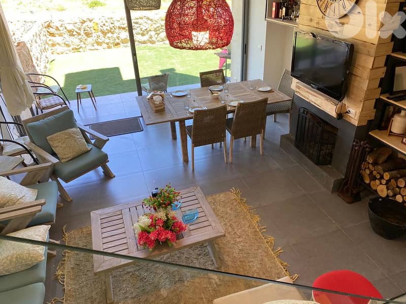 L14111 - Furnished Triplex Chalet With Garden For Rent In Laqlouq 9