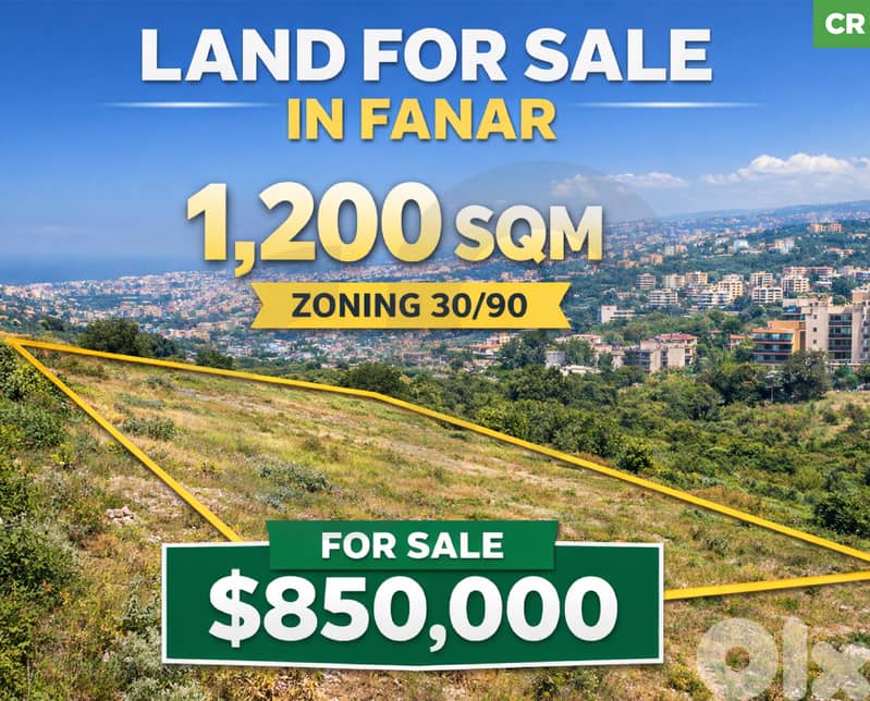LAND/FANAR----Residential location/فنار ! REF#CR133043 ! 0