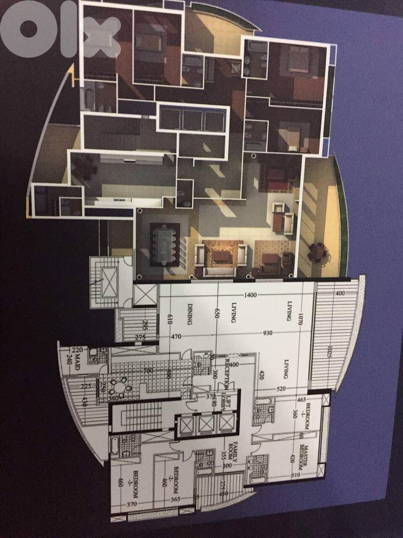 Apartment for sale in Rawcheh/ View/ Pool/Gym 0