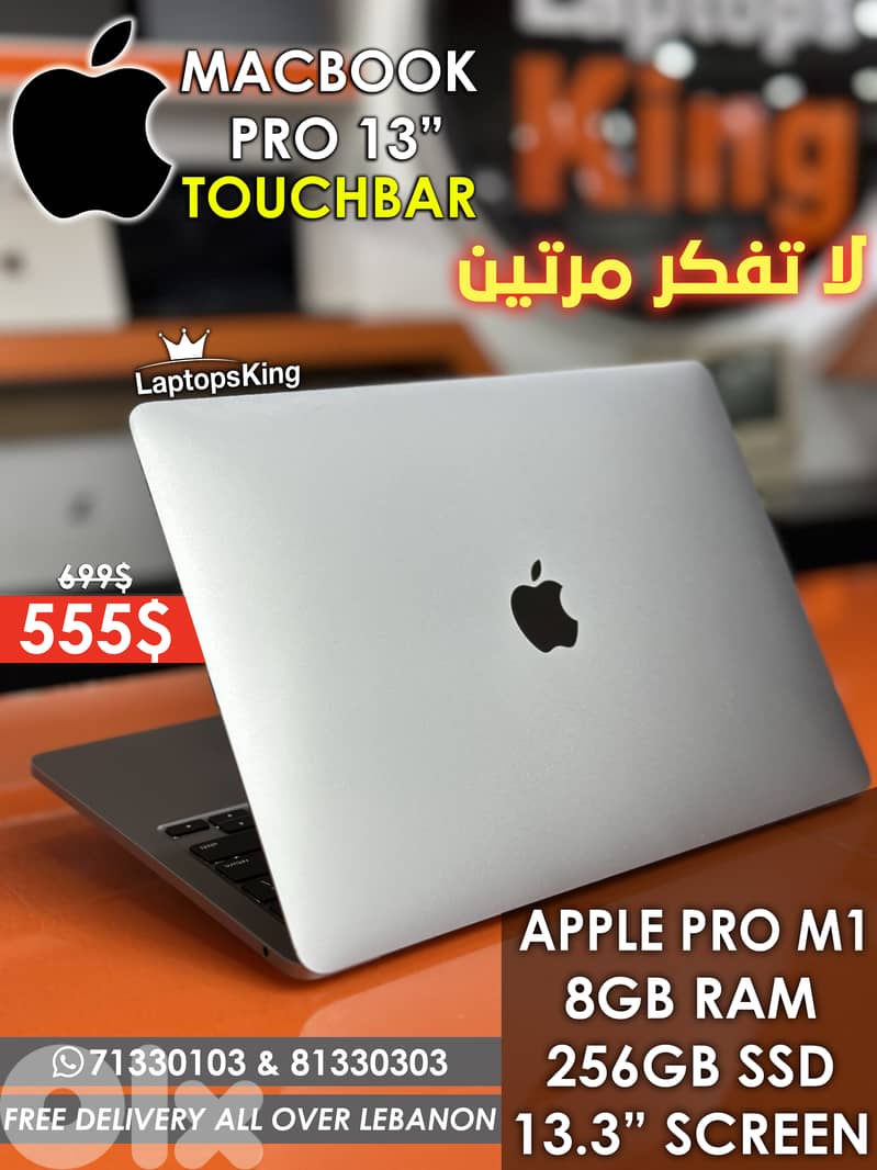 APPLE MACBOOK PRO M1 13-INCH TOUCHBAR LAPTOP 0