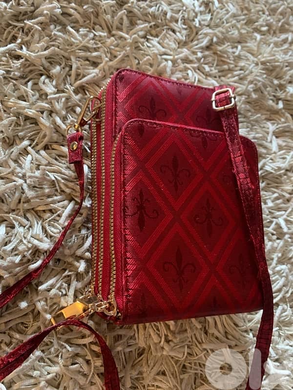 Elegant burgandy cross bag high quality 1