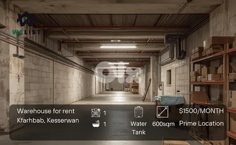 Warehouse for rent in Kfarhbab