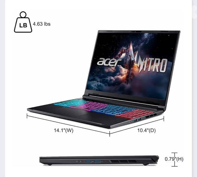 BRAND NEW SEALED ACER NITRO V16 CORE 7 240H WITH RTX 5060/ 180HZ 2K 1